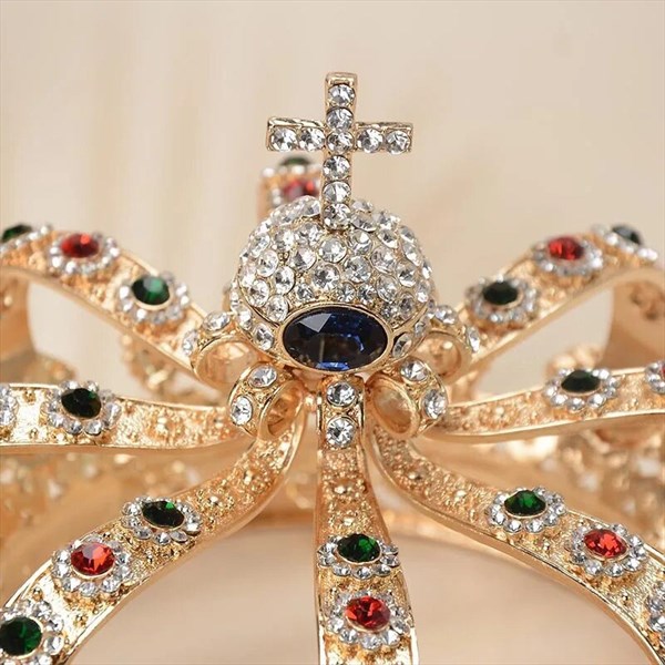 Baroque Rhinestone Crown: Regal Elegance For Your Special Day | Vampal ...