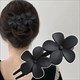 Retro Frosted Flower Hair Accessories For Elegant Hairstyles