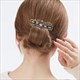 Colorful Crystal Flower Hair Clip - Retro Elegance For Women