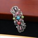 Colorful Crystal Flower Hair Clip - Retro Elegance For Women