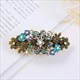 Colorful Crystal Flower Hair Clip - Retro Elegance For Women