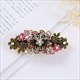 Colorful Crystal Flower Hair Clip - Retro Elegance For Women