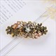 Colorful Crystal Flower Hair Clip - Retro Elegance For Women