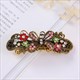 Colorful Crystal Flower Hair Clip - Retro Elegance For Women