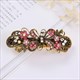 Colorful Crystal Flower Hair Clip - Retro Elegance For Women