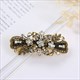 Colorful Crystal Flower Hair Clip - Retro Elegance For Women