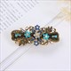 Colorful Crystal Flower Hair Clip - Retro Elegance For Women