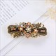 Colorful Crystal Flower Hair Clip - Retro Elegance For Women