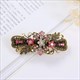 Colorful Crystal Flower Hair Clip - Retro Elegance For Women