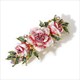 Purple Rose Crystal Flower Spring Hairpin – Vintage Elegance