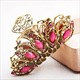 Vintage Crystal Resin Flower Hair Accessories