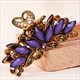 Vintage Crystal Resin Flower Hair Accessories