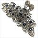 Rhinestone Crystal Flower Hair Claws – Retro Hair Accessory