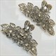 Rhinestone Crystal Flower Hair Claws – Retro Hair Accessory