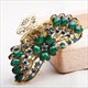 Rhinestone Crystal Flower Hair Claws – Retro Hair Accessory