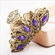 Rhinestone Crystal Flower Hair Claws – Retro Hair Accessory