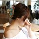 Rhinestone Crystal Flower Hair Claws – Retro Hair Accessory