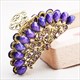 Rhinestone Crystal Flower Hair Claws – Retro Hair Accessory