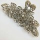 Rhinestone Crystal Flower Hair Claws – Retro Hair Accessory