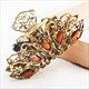 Rhinestone Crystal Flower Hair Claws – Retro Hair Accessory