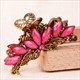 Rhinestone Crystal Flower Hair Claws – Retro Hair Accessory