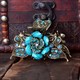 Vintage Metal Rose Flower Hair Claw Clip