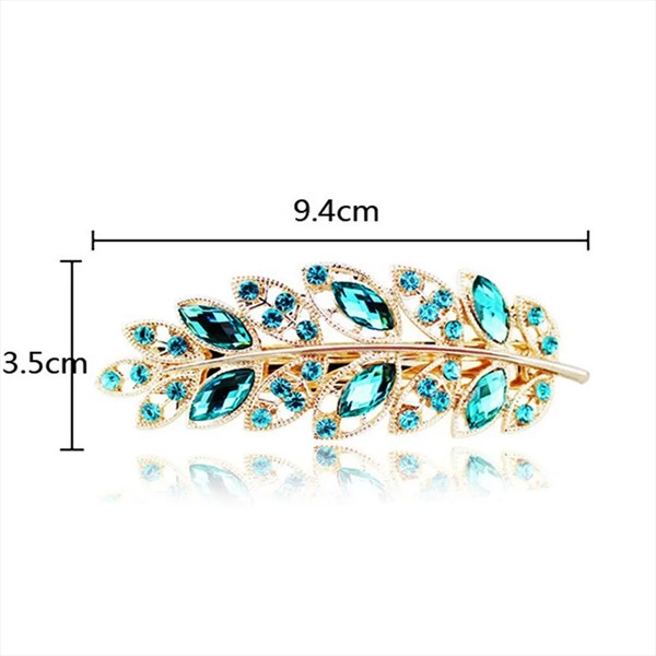 Mhm-01-04-01 Lacquer Plate Hairpin: Korean Crystal Flower Spring Clip ...