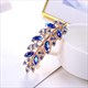 Elegant Crystal Leaf Spring Hairpin For Women