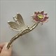Art Deco Rhinestone Pearl Rabbit Hair Claw Clip