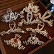 Chinese Dragon Rhinestone Pearl Hair Clips