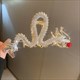 Chinese Dragon Rhinestone Pearl Hair Clips
