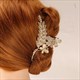Rhinestone Adorned Metal Hair Claw Clip For Women