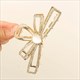 Rhinestone Adorned Metal Hair Claw Clip For Women