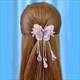 Retro Butterfly Tassel Hairpin For Bridal Elegance