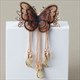 Retro Butterfly Tassel Hairpin For Bridal Elegance
