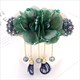 Elegant Yarn Flower Tassel Hairpin