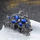 Vintage Resin Flower Hair Claws With Charm Butterfly Design
