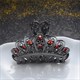 Vintage Resin Flower Hair Claws With Charm Butterfly Design