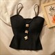 chic French Cross-Knit Suspender Camisole: Elevate Your Summer Style