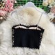 korean Chic Lace Camisole: Trendy Off-Shoulder Tops For Women