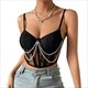 Rhinestone Fringe Bustier Cami – Sexy Backless Party Top