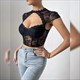 koreanische Chic V-Ausschnitt Crop Top und Rundhals-Bluse Kollektion