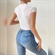 koreanische Chic V-Ausschnitt Crop Top und Rundhals-Bluse Kollektion
