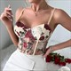 floral Corset Top: Summer Camisole For A Beachy Night Out