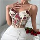 floral Corset Top: Summer Camisole For A Beachy Night Out