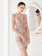elegant Sequin Bodycon Party Dress: Black Gold