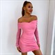 Black Off-Shoulder Bodycon Party Dress