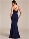 gleaming Asymmetrical Spaghetti Strap Bodycon Evening Gowns