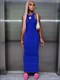 Ribbed Sleeveless Bodycon Maxi Dress For Women