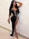 all-season elegance: solid color, rhinestone-embellished, off-shoulder, sleeveless bodycon maxi dress: perfect for casual to formal occasions
